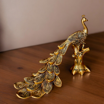 Buy Peacock Solid Brass Idol - 12 inches Nikuressence