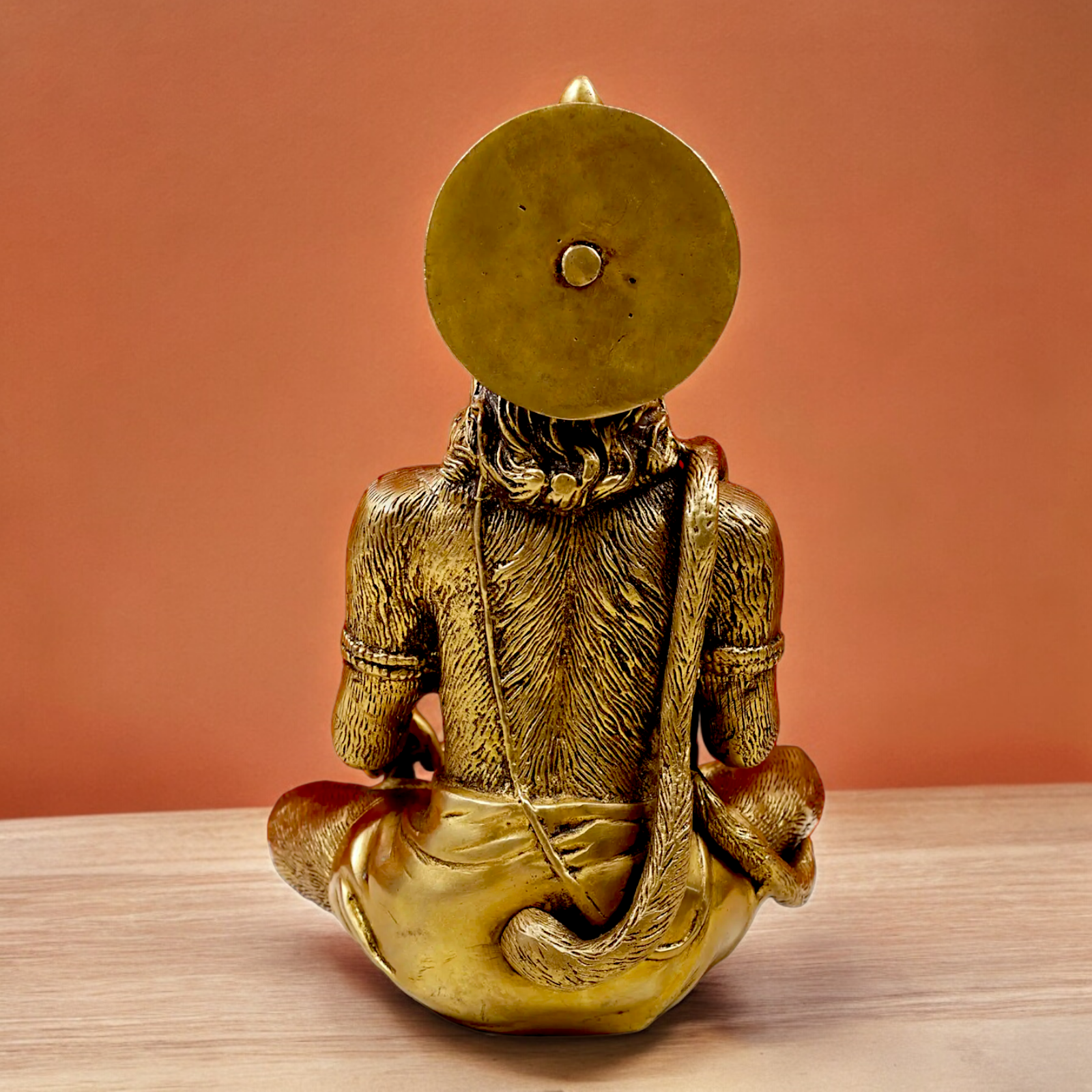 Pure Brass Hanuman Blessing Idol - 28 cm Nikuressence