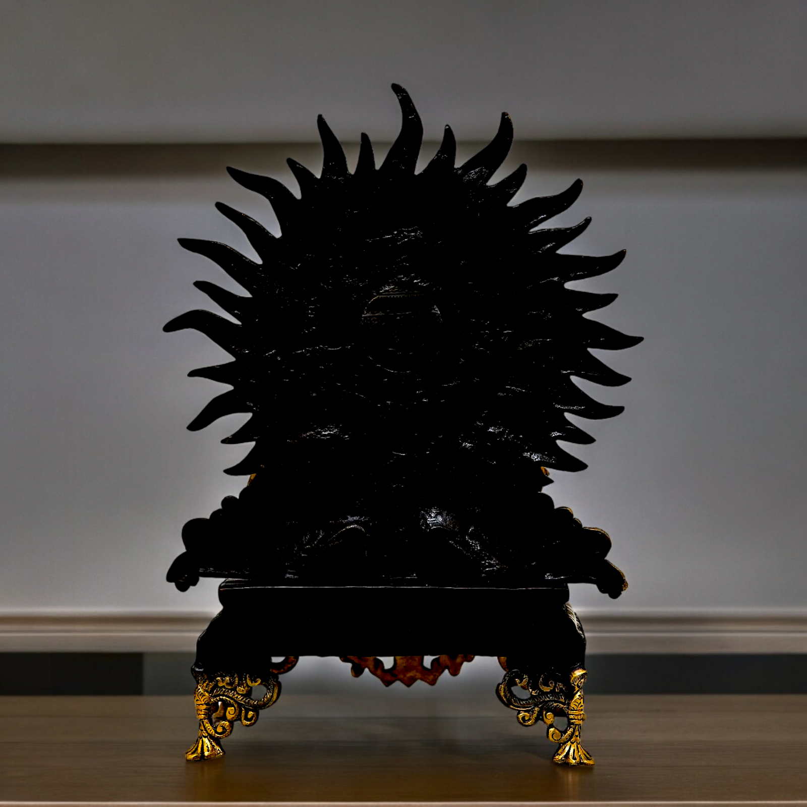 Superfine Brass Hanuman Blessing with Gada Idol - 15 inches Nikuressence