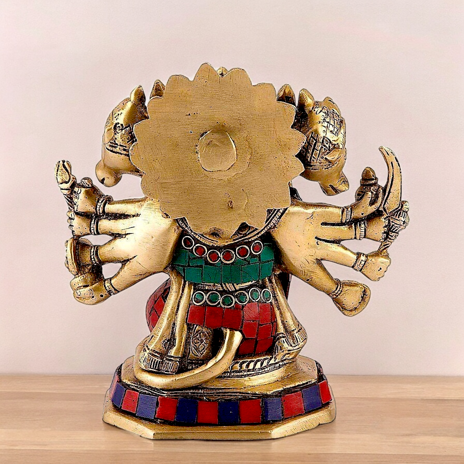 Buy Online Panchmukhi Hanuman with Stone work Idol - 17 cm Nikuressence