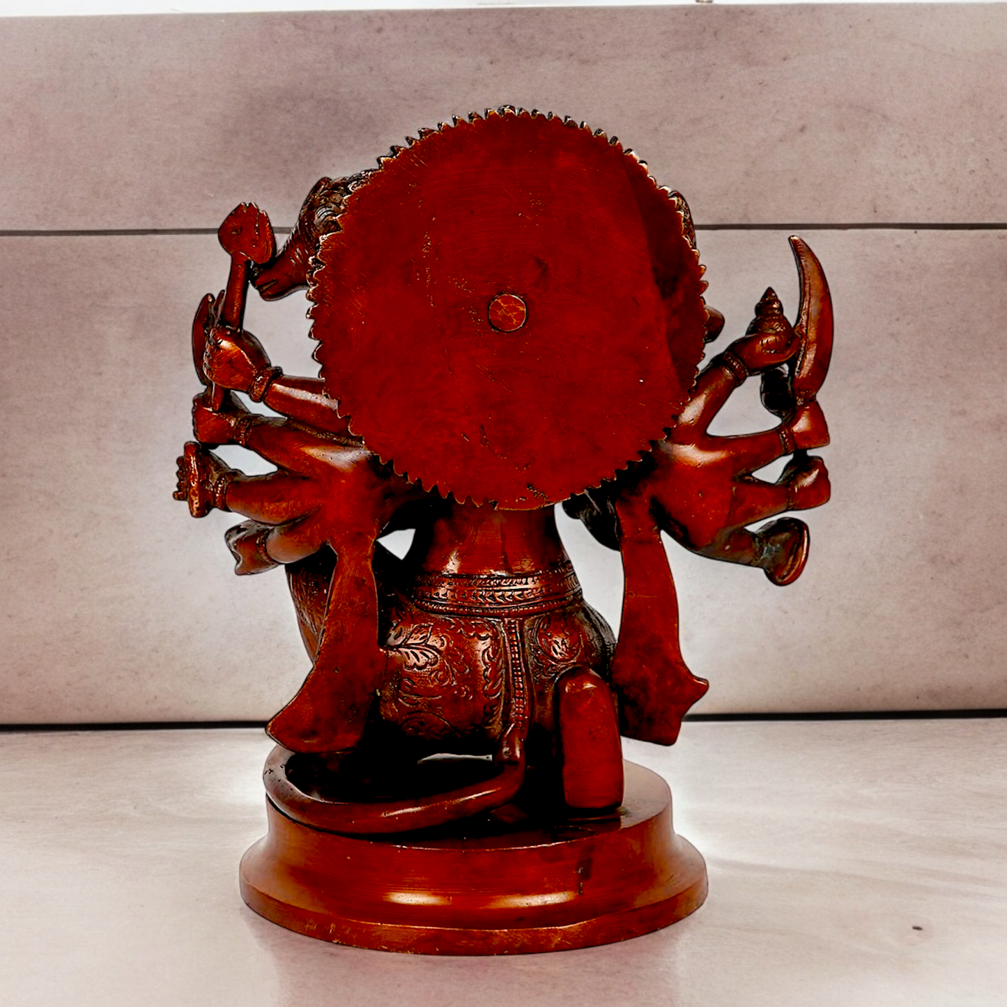 Online Brass panchmukhi Hanuman ji idol - 9 Inches Nikuressence