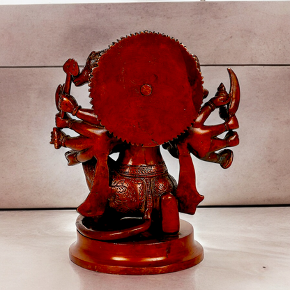 Online Brass panchmukhi Hanuman ji idol - 9 Inches Nikuressence
