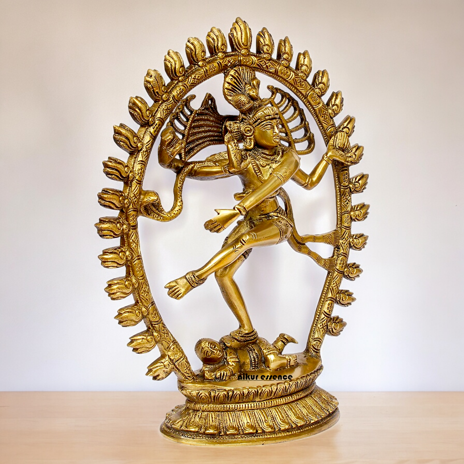 Solid Brass Natraja Shiva Dance Idol - 12 inches Nikuressence