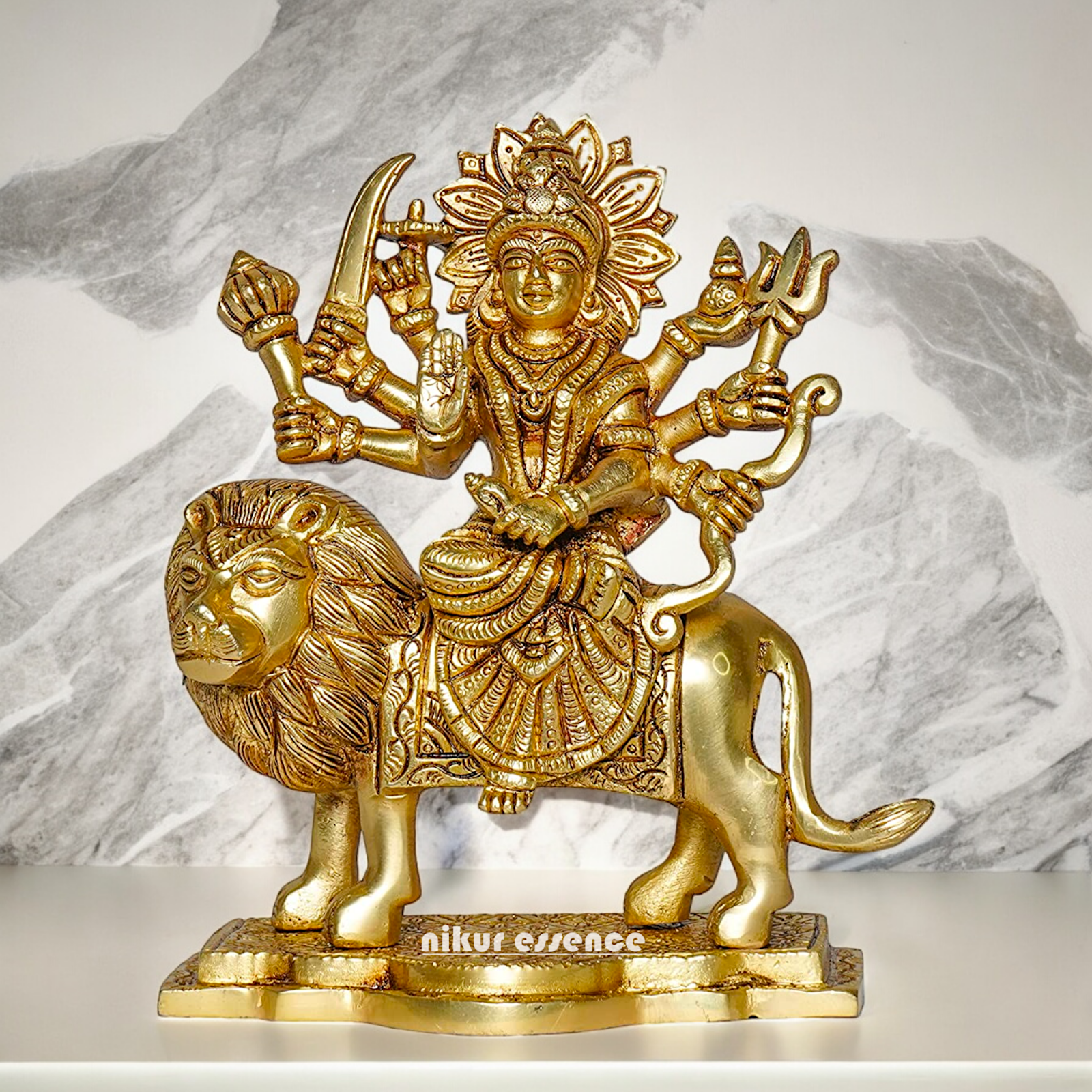 shera wali mata murti Idol - 19.558 cm Nikuressence