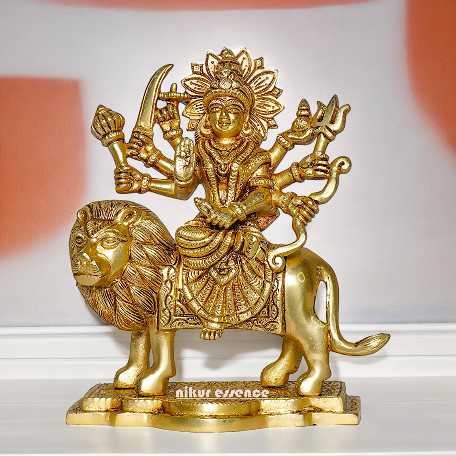 shera wali mata murti Idol - 19.558 cm Nikuressence