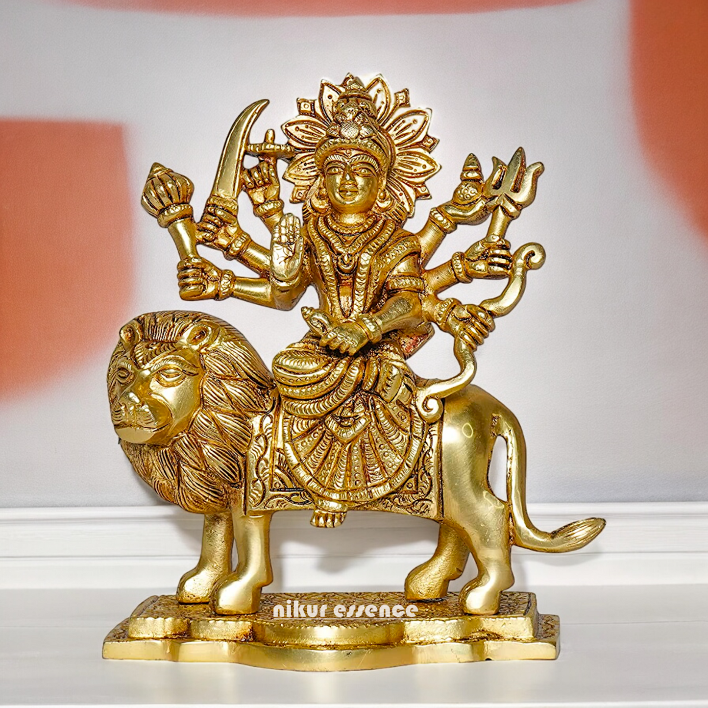shera wali mata murti Idol - 19.558 cm Nikuressence
