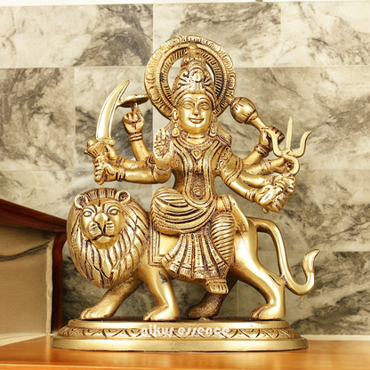 online Solid brass Durga maa Devi Idol - 9.5 Inch Nikuressence