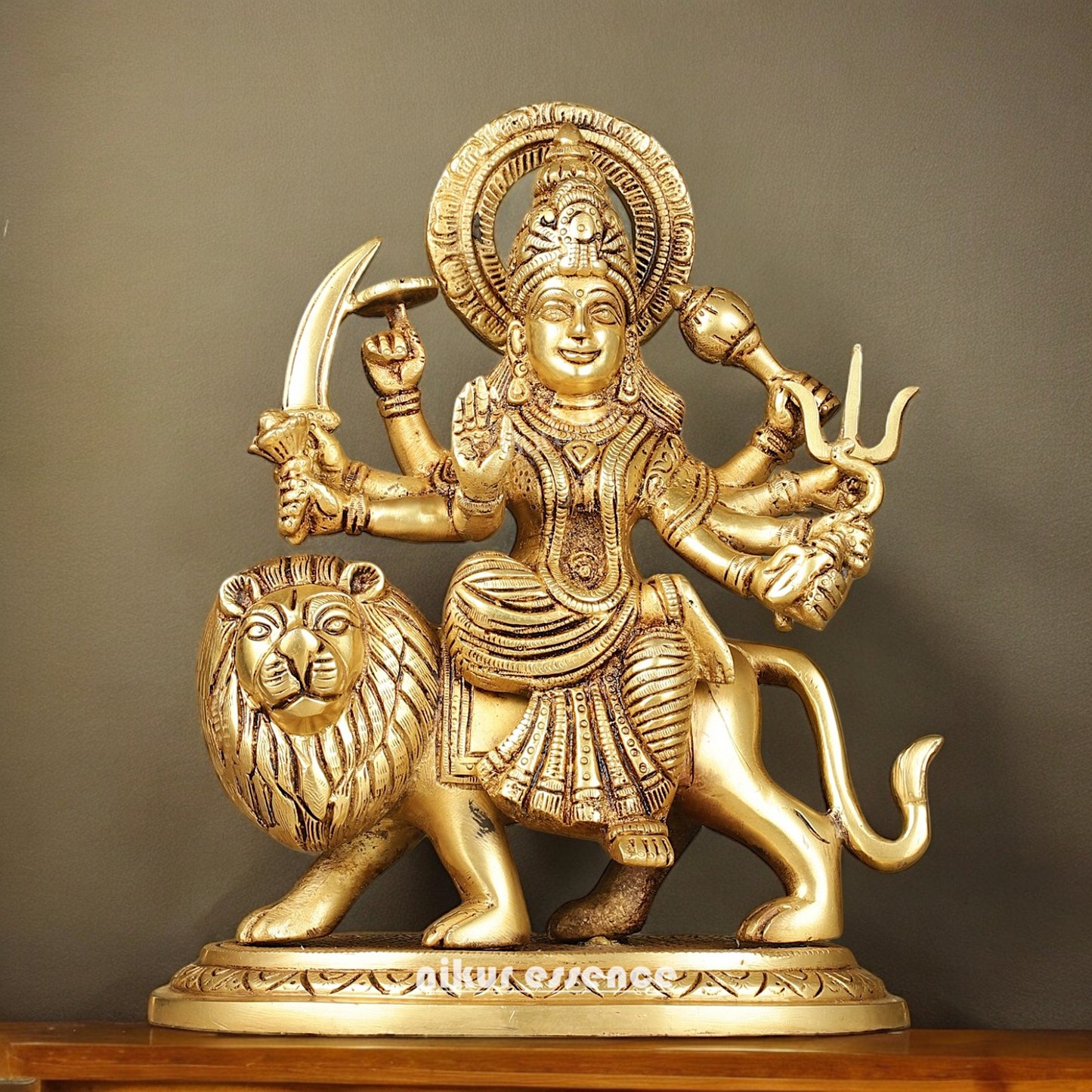 online Solid brass Durga maa Devi Idol - 9.5 Inch Nikuressence