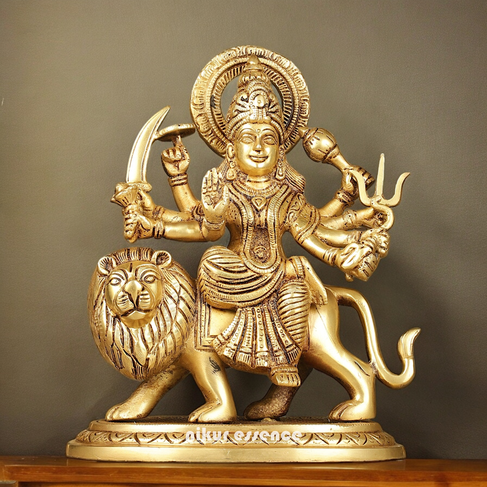 online Solid brass Durga maa Devi Idol - 9.5 Inch Nikuressence