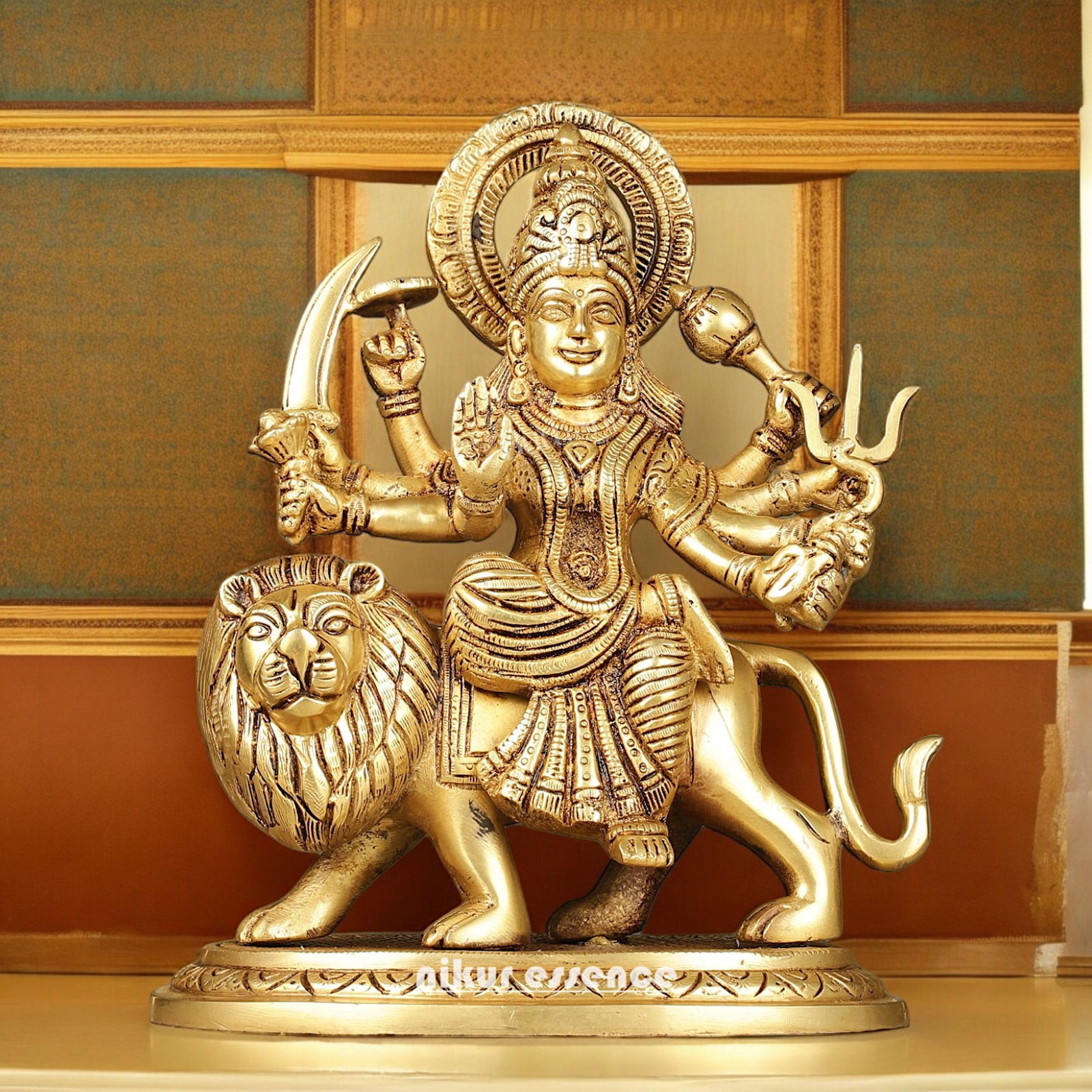 online Solid brass Durga maa Devi Idol - 9.5 Inch Nikuressence