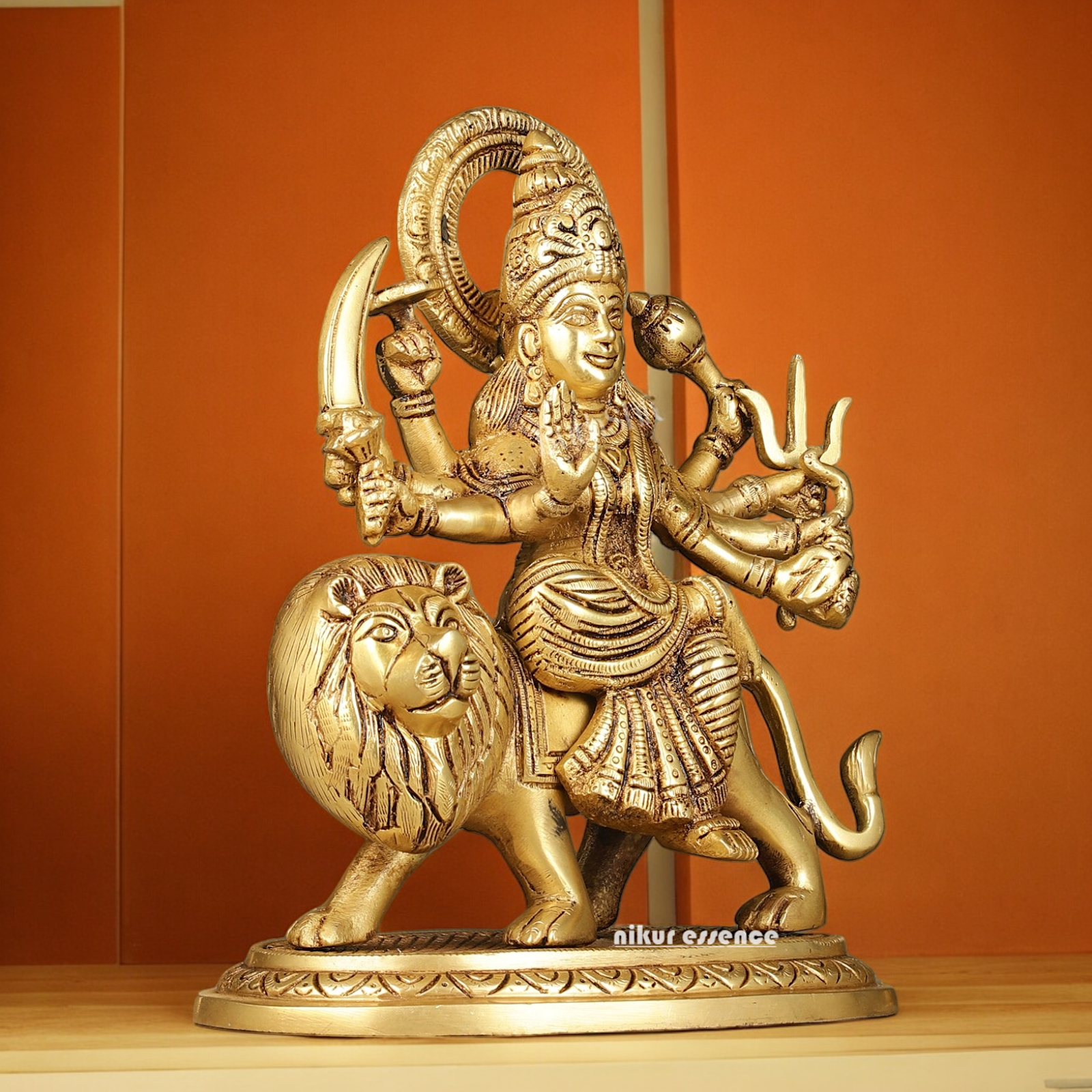 online Solid brass Durga maa Devi Idol - 9.5 Inch Nikuressence