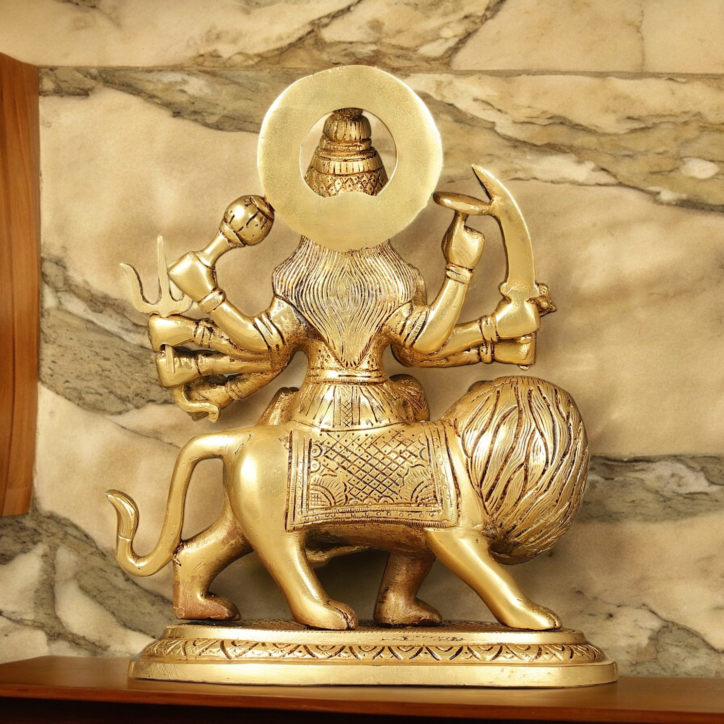online Solid brass Durga maa Devi Idol - 9.5 Inch Nikuressence