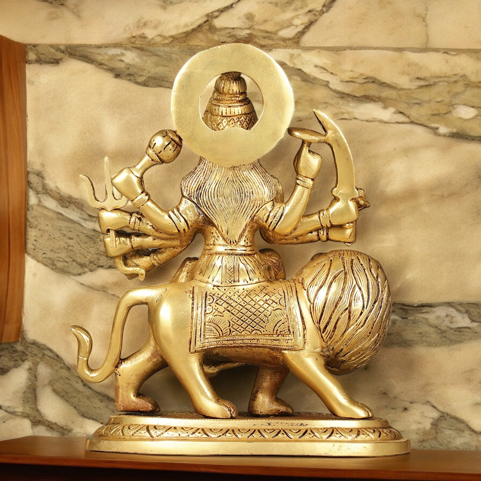 online Solid brass Durga maa Devi Idol - 9.5 Inch Nikuressence
