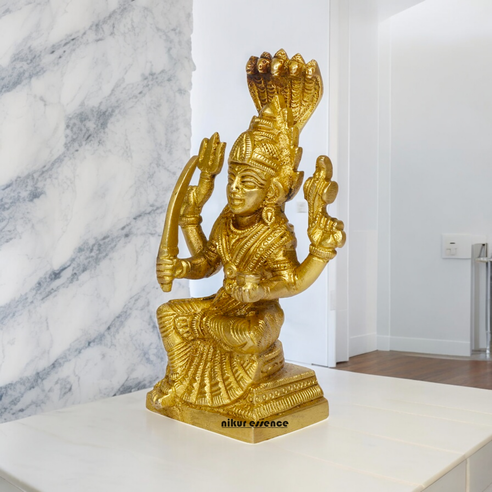 Buy Durga Mariamman Devi Brass Idol- 4.5 inches Nikuressence