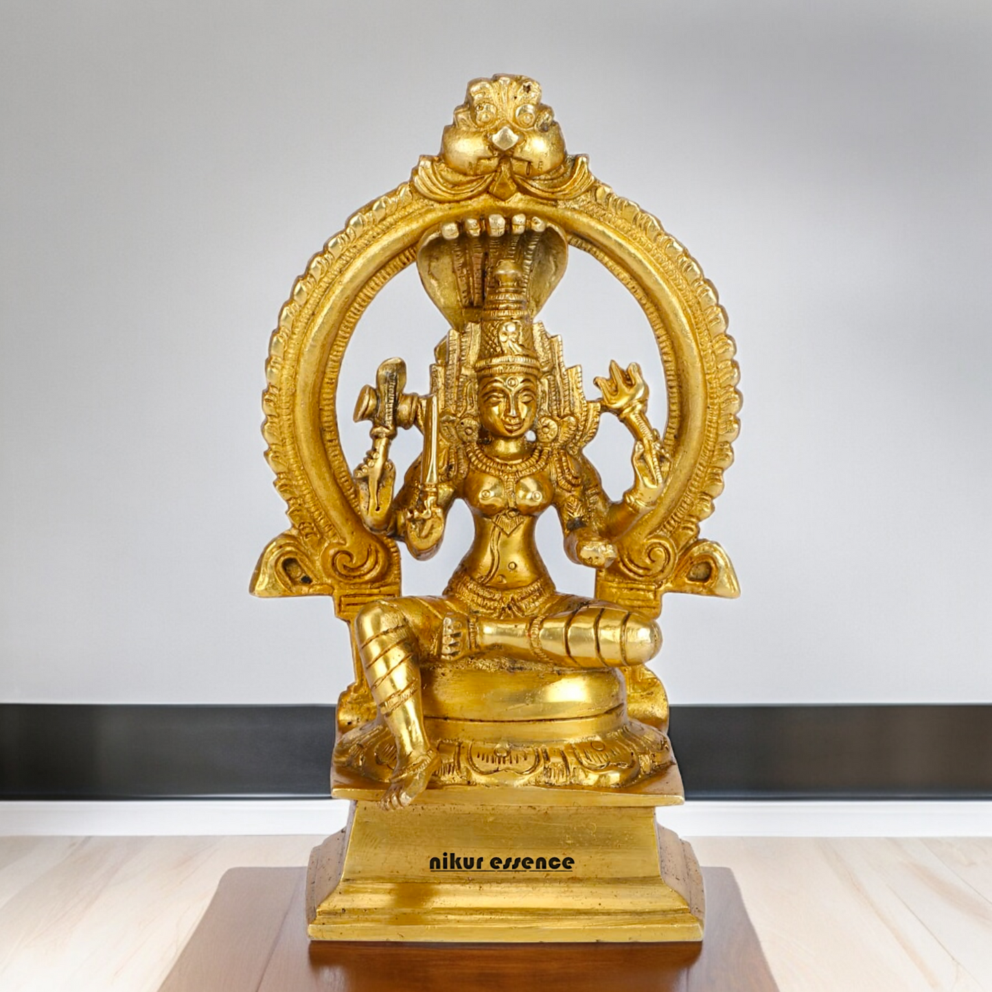Online Solid Brass Goddess Mariamman Devi Statue - 6.8 Inches Nikuressence