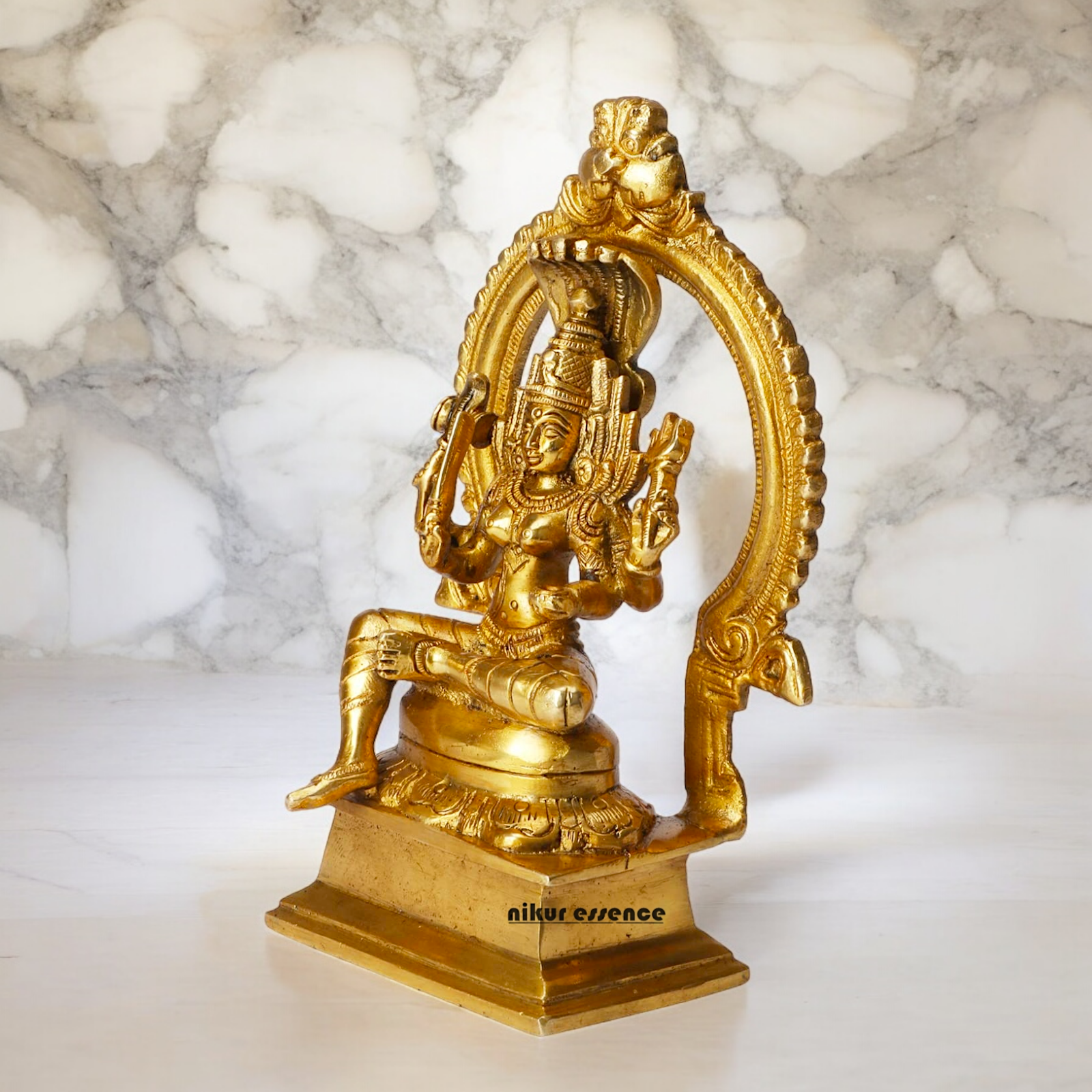 Online Solid Brass Goddess Mariamman Devi Statue - 6.8 Inches Nikuressence