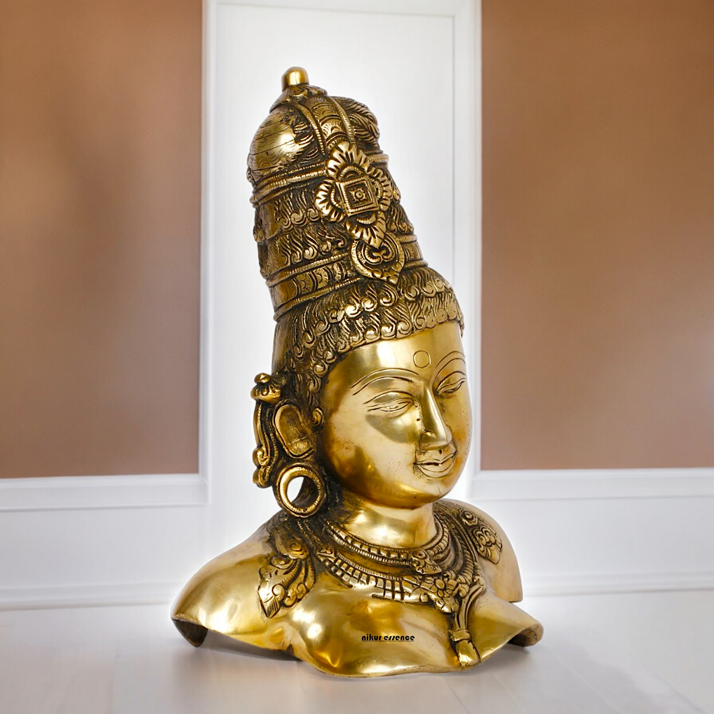 Solid Brass Devi Parvati Idol - 12 inches Nikuressence