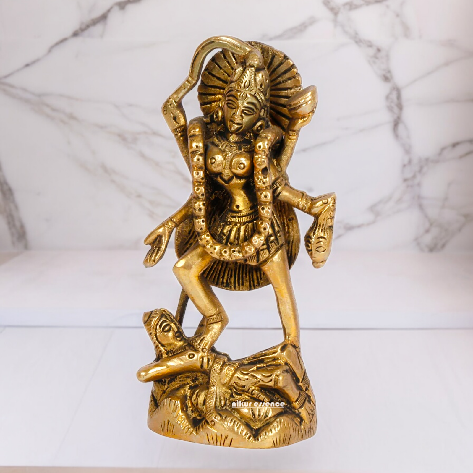 Superfine Brass Kali Maa Devi Statue - 12 cm Nikuressence