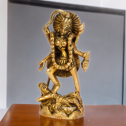 Superfine Brass Kali Maa Devi Statue - 12 cm Nikuressence