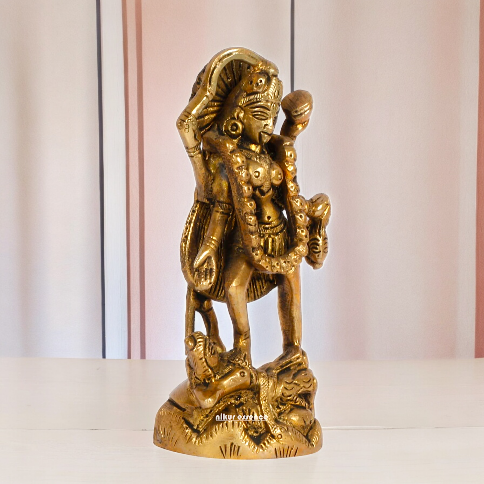 Superfine Brass Kali Maa Devi Statue - 12 cm Nikuressence