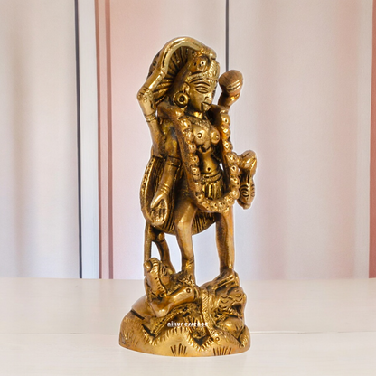 Superfine Brass Kali Maa Devi Statue - 12 cm Nikuressence