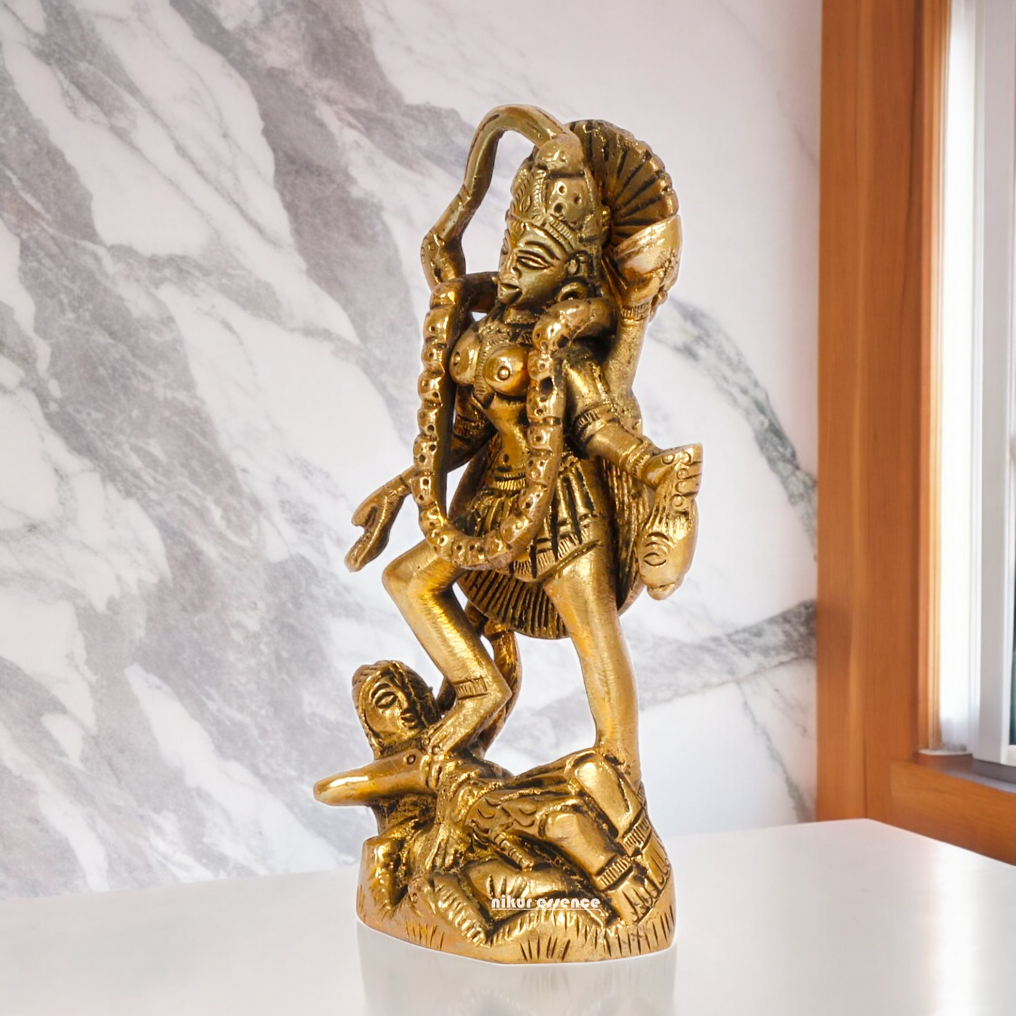Superfine Brass Kali Maa Devi Statue - 12 cm Nikuressence