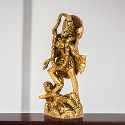 Superfine Brass Kali Maa Devi Statue - 12 cm Nikuressence