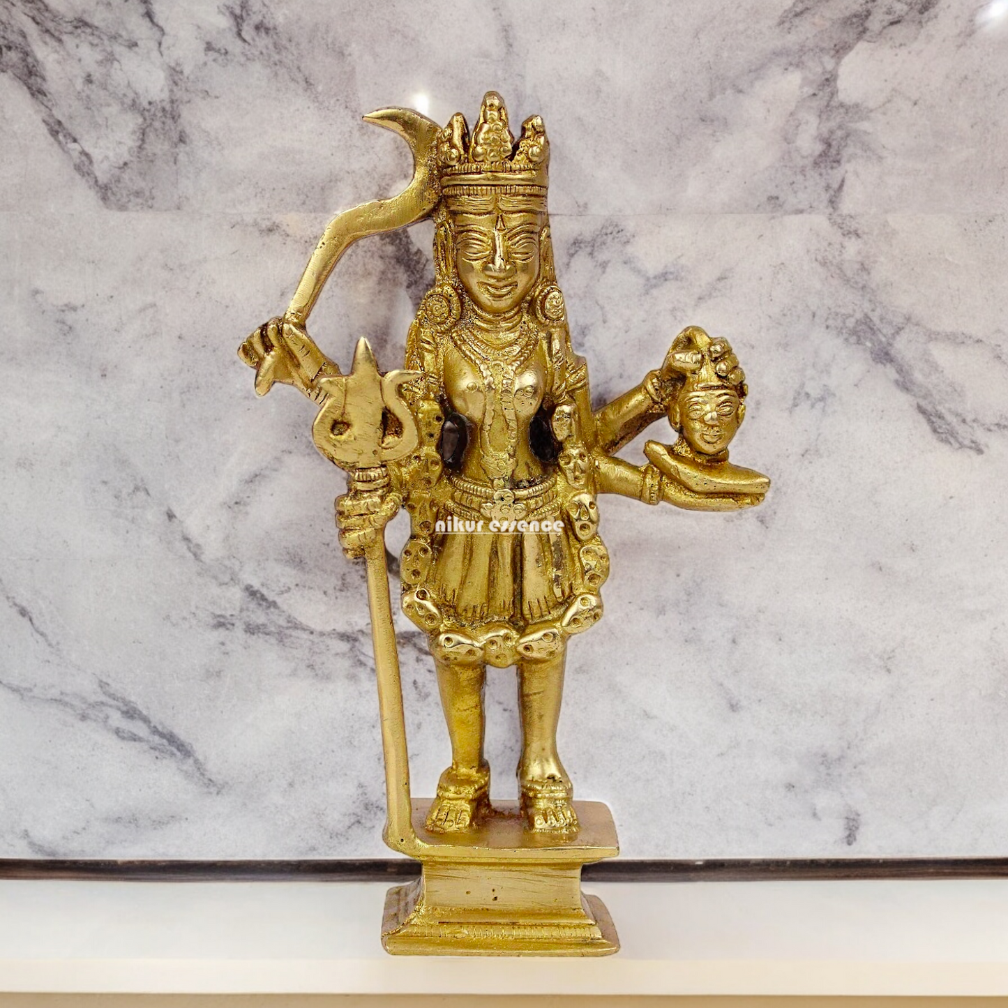 Pure Brass Kali Durga maa Devi - 19.5 cm Nikuressence