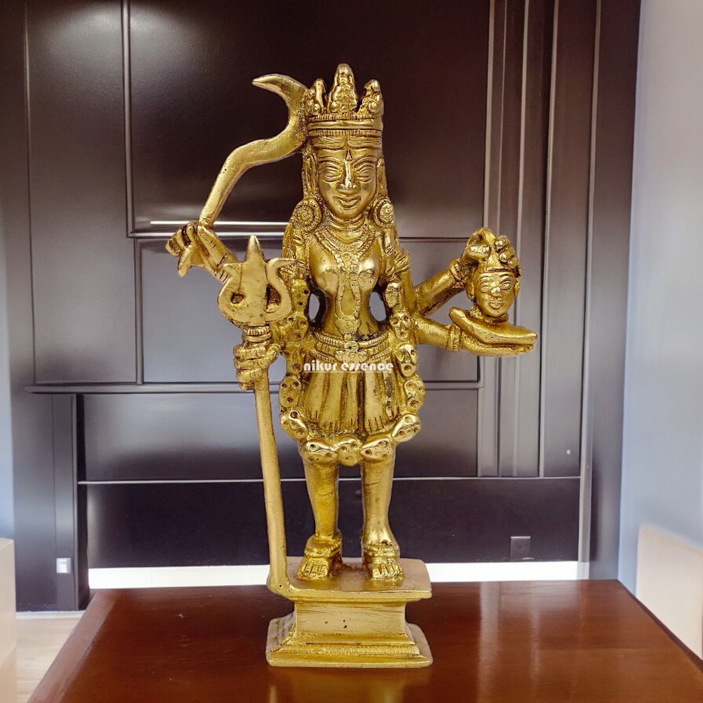 Pure Brass Kali Durga maa Devi - 19.5 cm Nikuressence