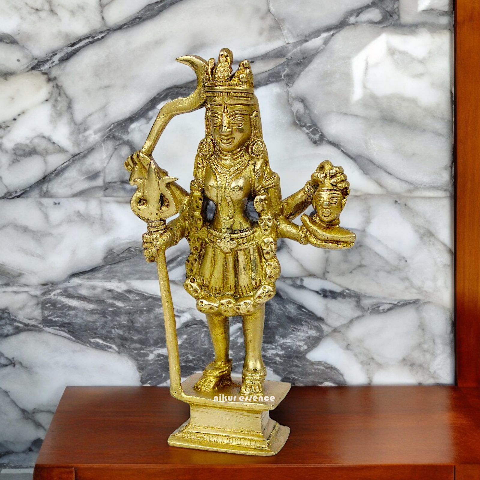 Pure Brass Kali Durga maa Devi - 19.5 cm Nikuressence