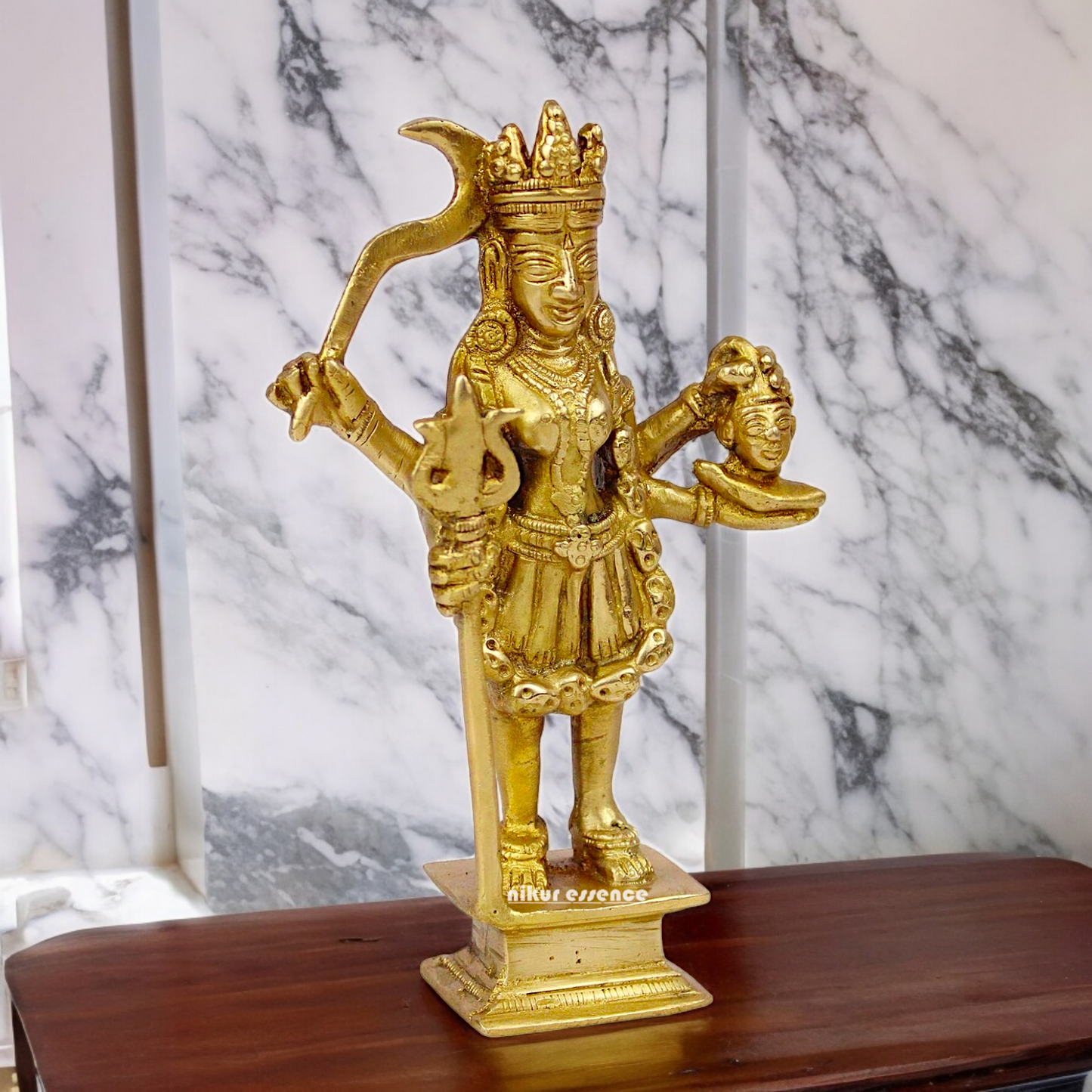 Pure Brass Kali Durga maa Devi - 19.5 cm Nikuressence