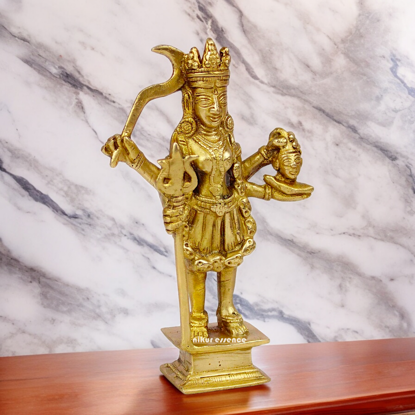 Pure Brass Kali Durga maa Devi - 19.5 cm Nikuressence