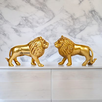 Online Brass 2 Pair Lion Idol - 4 inches Nikuressence