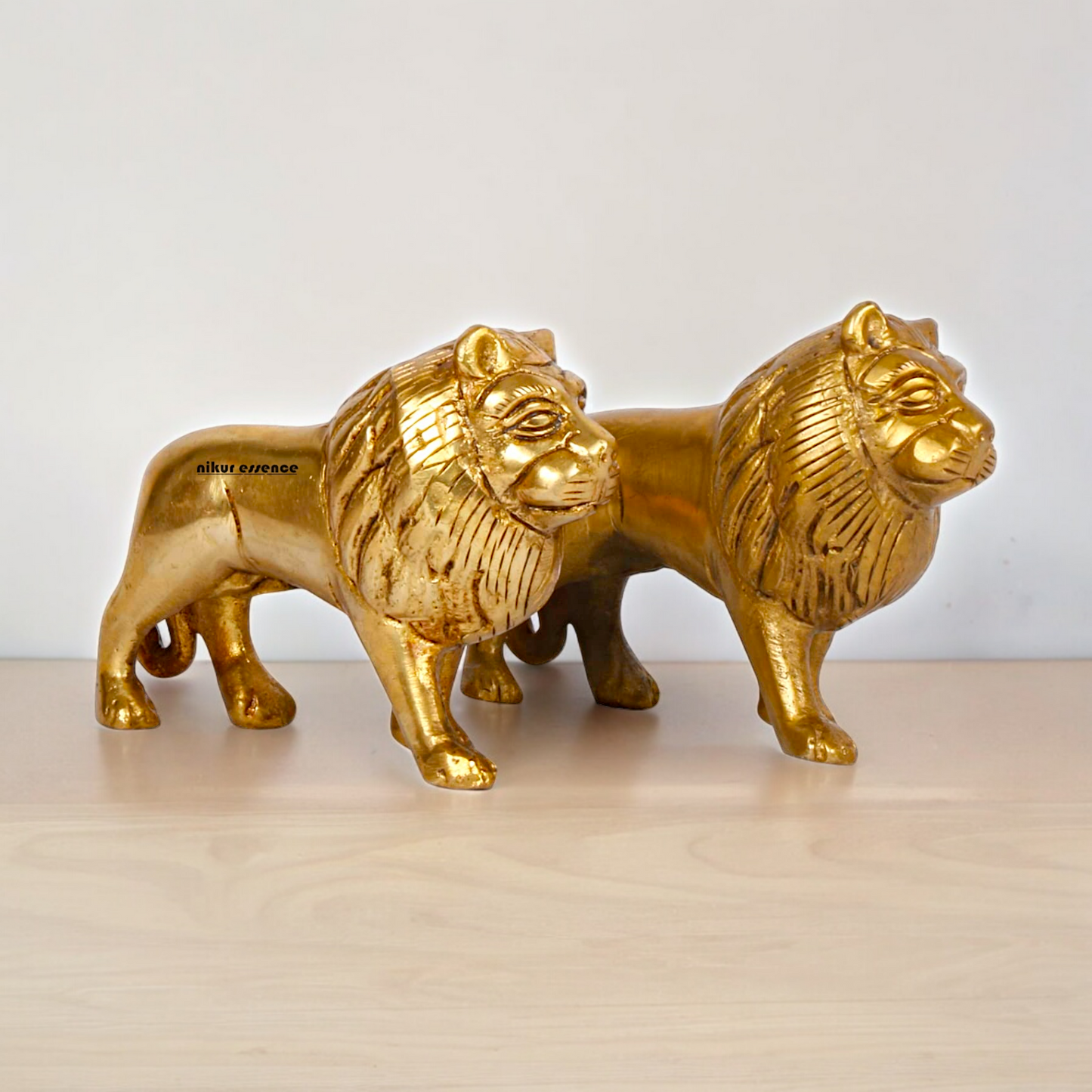 Online Brass 2 Pair Lion Idol - 4 inches Nikuressence