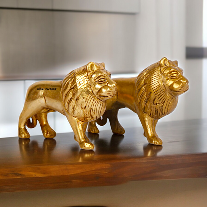 Online Brass 2 Pair Lion Idol - 4 inches Nikuressence