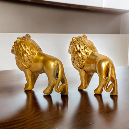 Online Brass 2 Pair Lion Idol - 4 inches Nikuressence