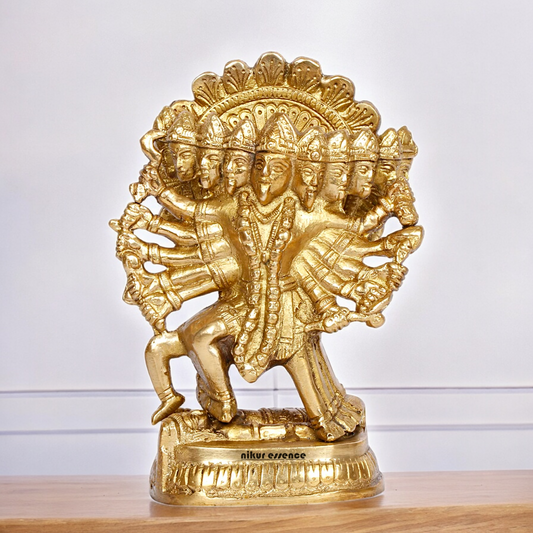 Solid Brass Online Panchmukhi Hanuman - 4.5 inches Nikuressence