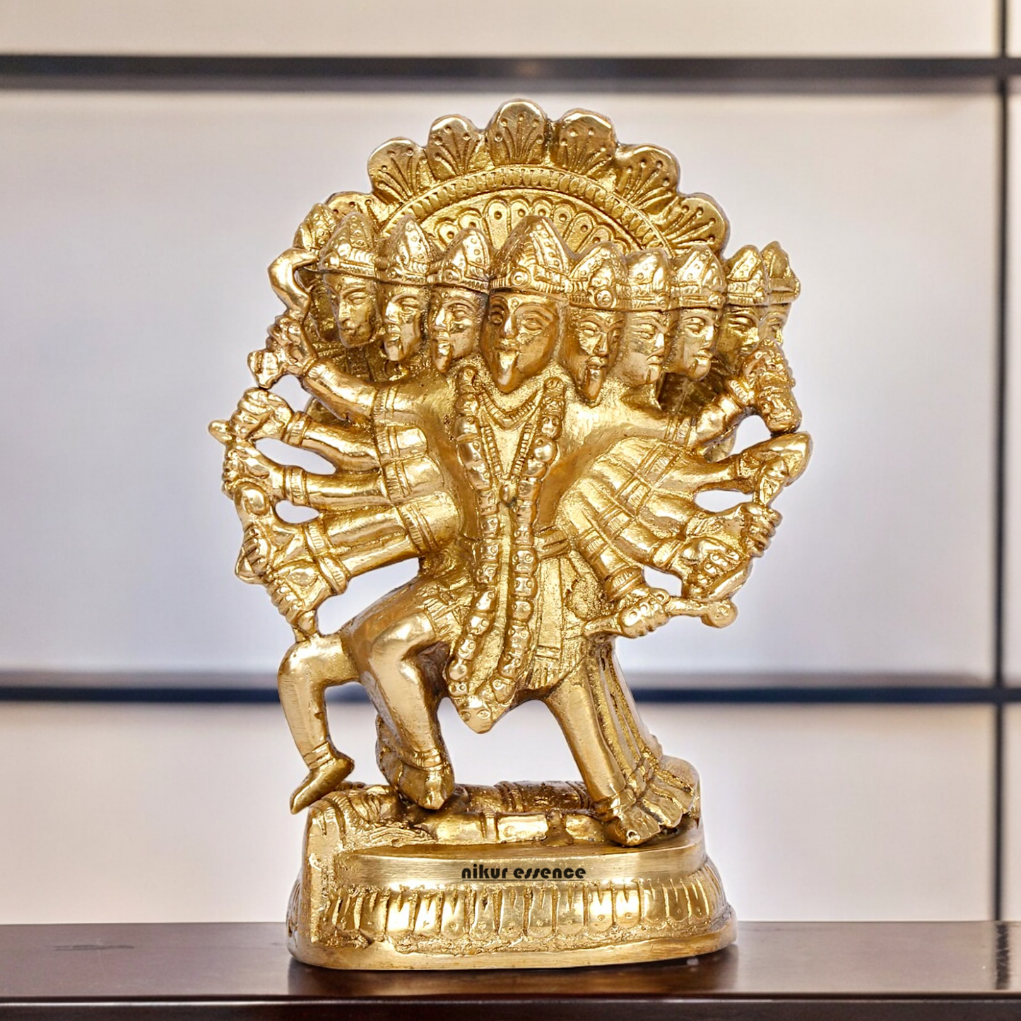 Solid Brass Online Panchmukhi Hanuman - 4.5 inches Nikuressence