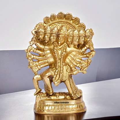 Solid Brass Online Panchmukhi Hanuman - 4.5 inches Nikuressence