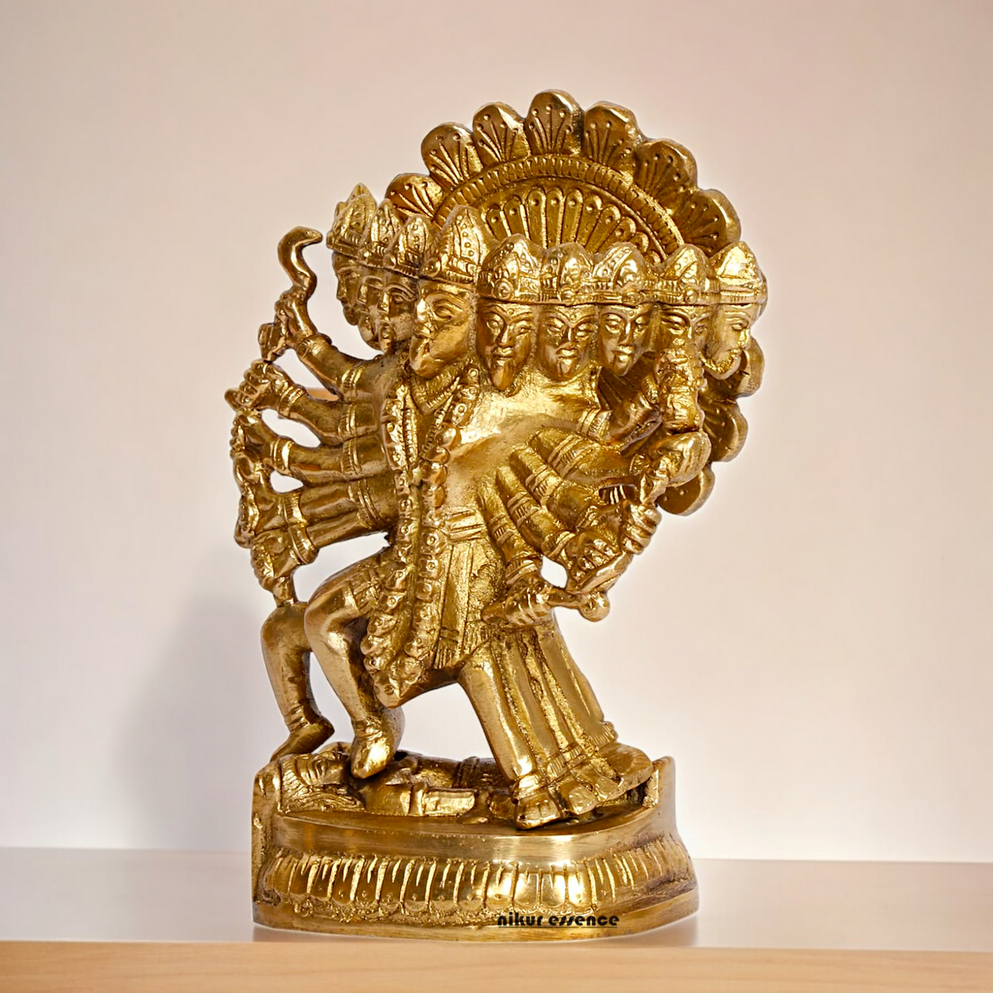 Solid Brass Online Panchmukhi Hanuman - 4.5 inches Nikuressence