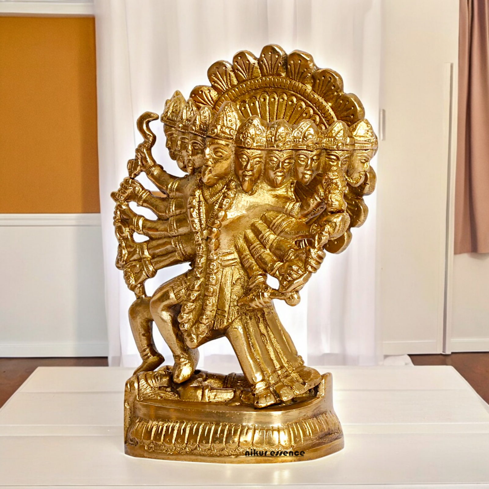 Solid Brass Online Panchmukhi Hanuman - 4.5 inches Nikuressence