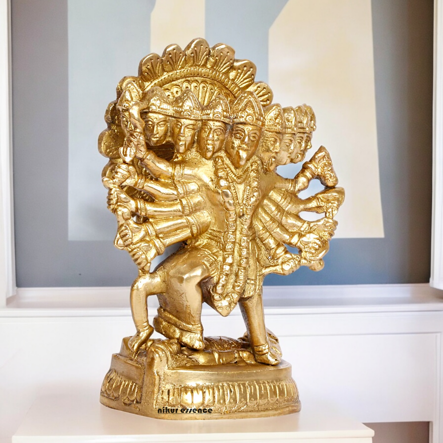 Solid Brass Online Panchmukhi Hanuman - 4.5 inches Nikuressence