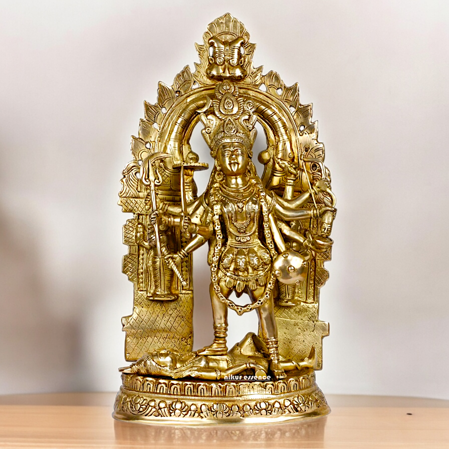 Shop Solid Brass Kali Maa Idol - 22 inches Nikuressence