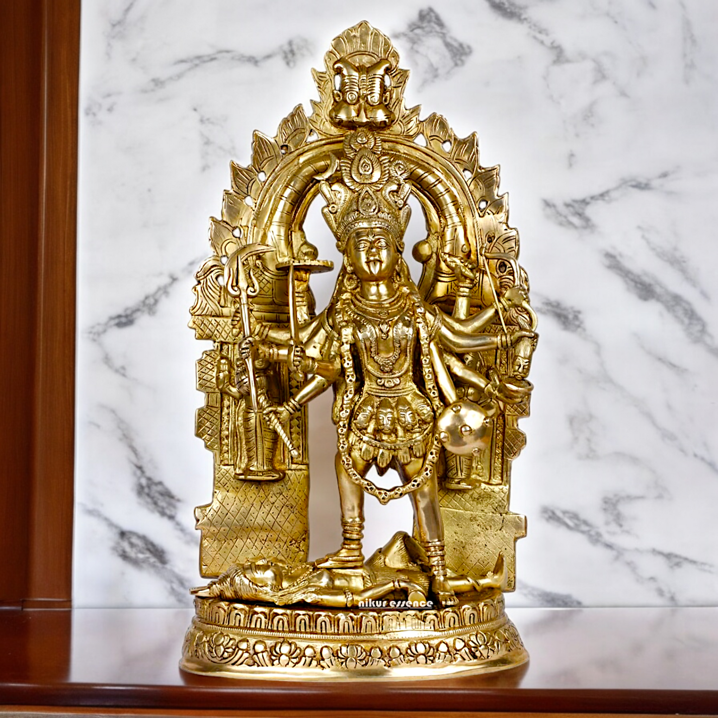 Shop Solid Brass Kali Maa Idol - 22 inches Nikuressence