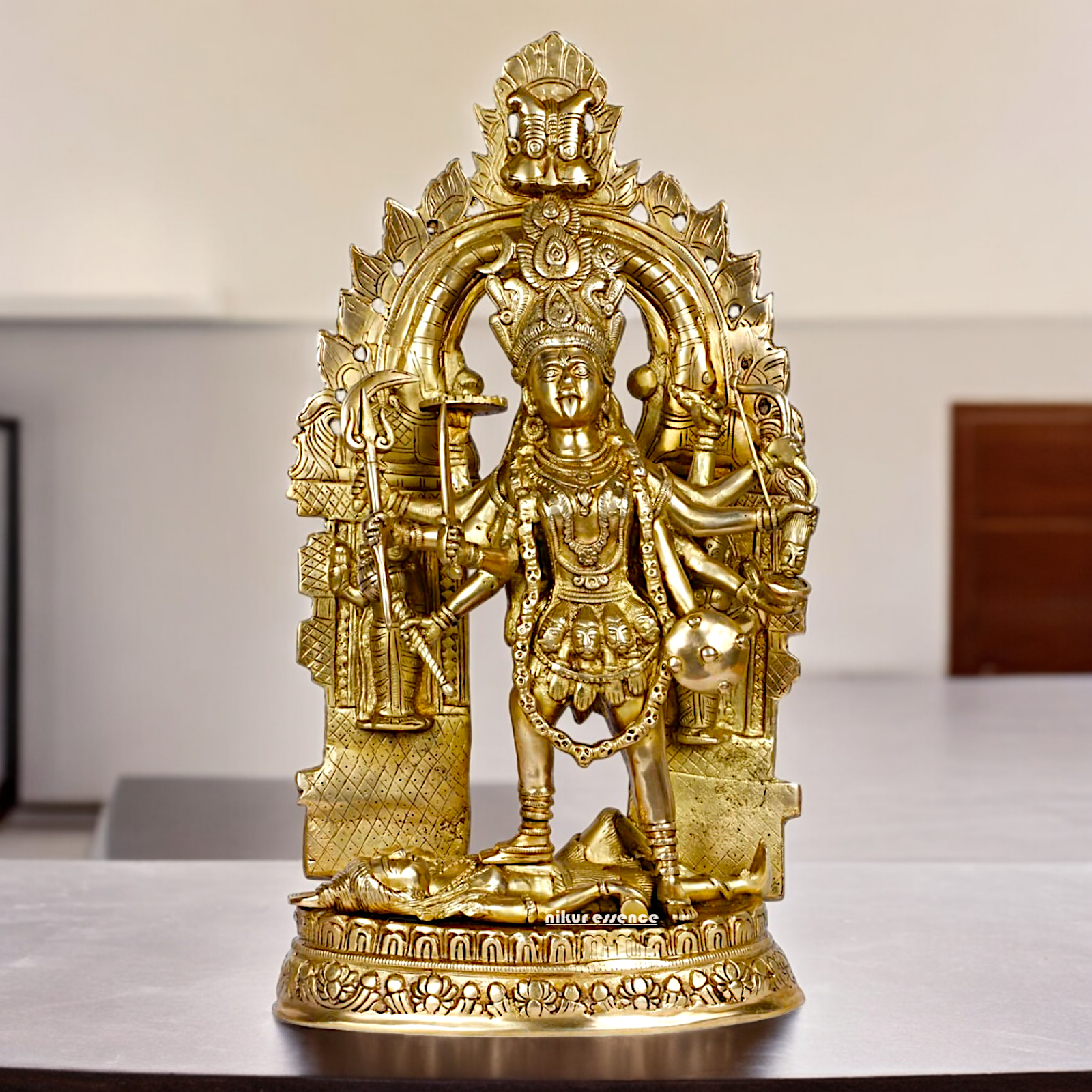 Shop Solid Brass Kali Maa Idol - 22 inches Nikuressence
