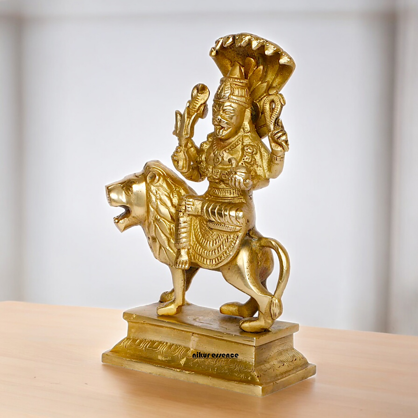 Shop Brass Durga Maa with Sheshnag Idol - 9 inches Nikuressence
