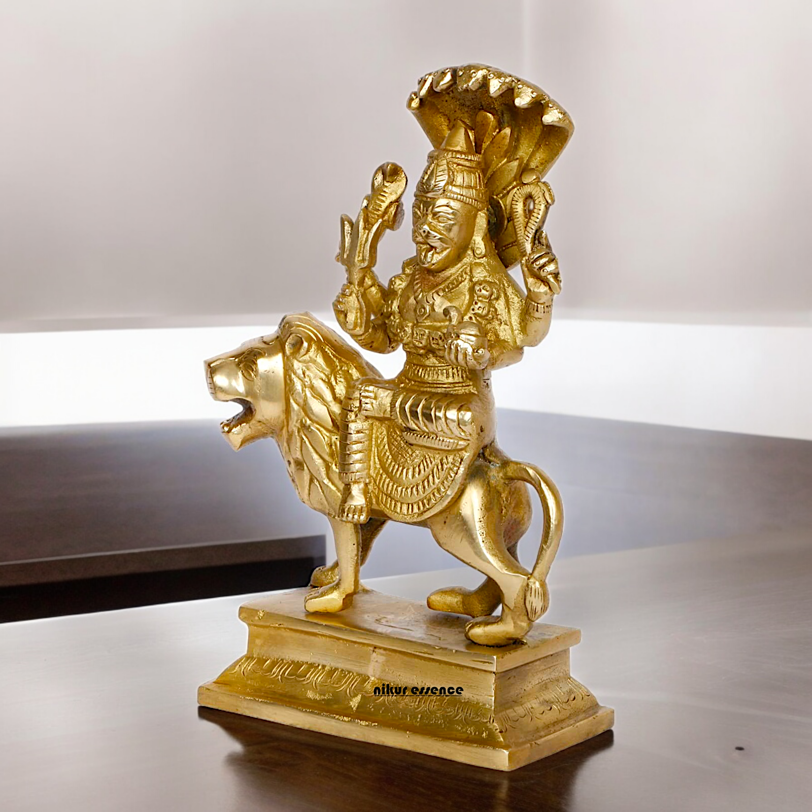 Shop Brass Durga Maa with Sheshnag Idol - 9 inches Nikuressence