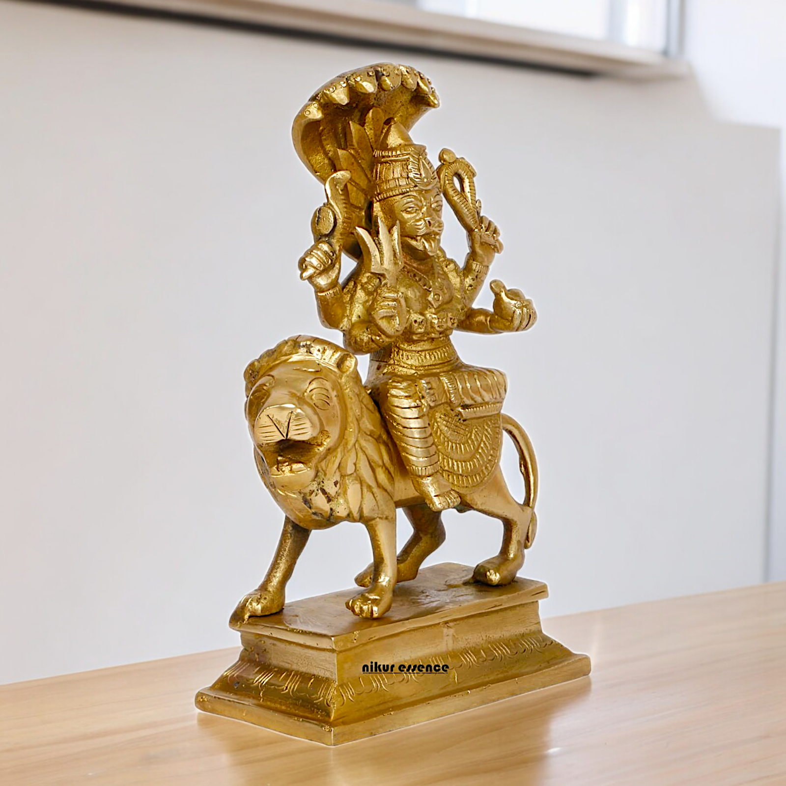 Shop Brass Durga Maa with Sheshnag Idol - 9 inches Nikuressence