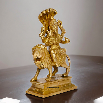 Shop Brass Durga Maa with Sheshnag Idol - 9 inches Nikuressence