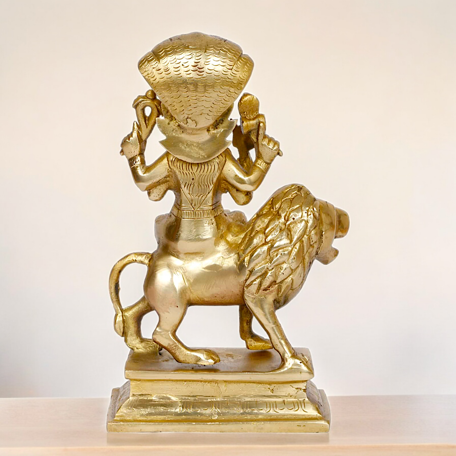 Shop Brass Durga Maa with Sheshnag Idol - 9 inches Nikuressence